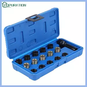 POP M14x1 25mm 14mm Bugi Bộ dụng cụ sửa chữa ren 16 miếng thép có vỏ nhựa cho ô tô Maintena