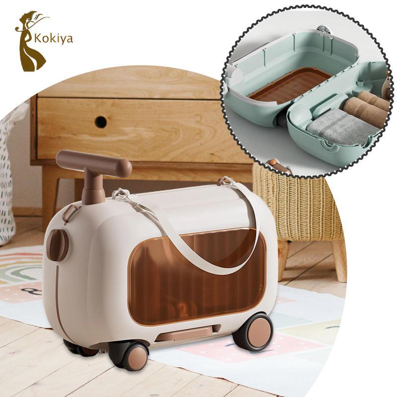 Túi du lịch trẻ em di động với xe đẩy 4 bánh Vali sức chứa lớn cho kỳ nghỉ gia đình và ngày nghỉ cuối tuần