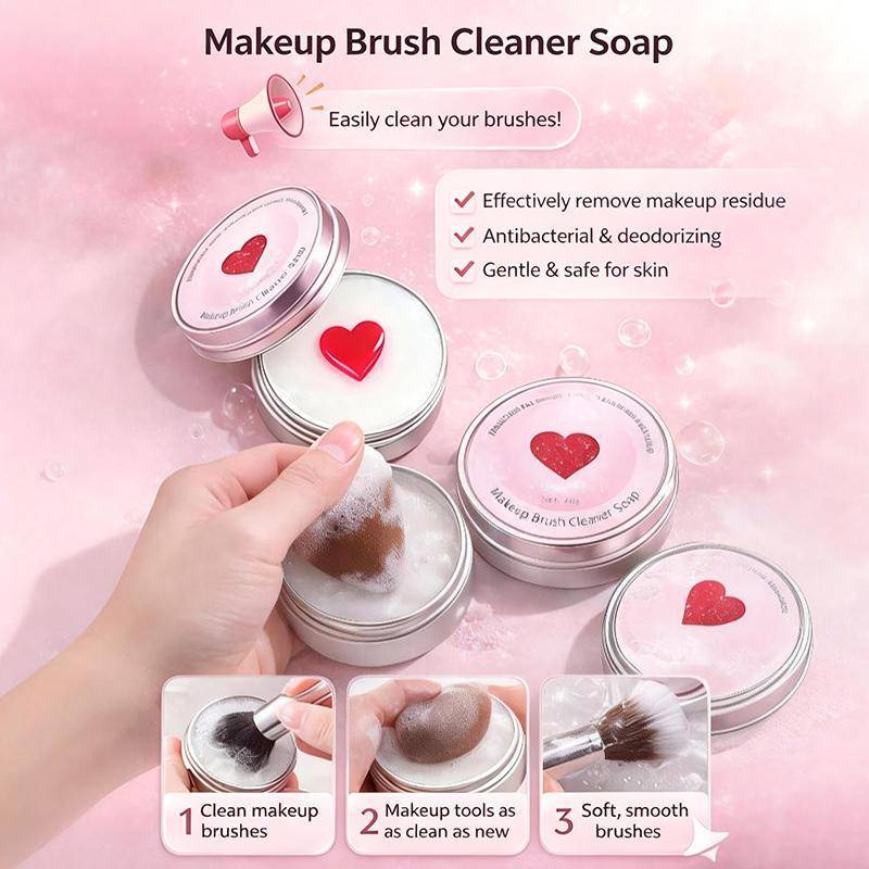 Dụng cụ mỹ phẩm Springevenstar Xà phòng làm sạch đa năng Bàn chải trang điểm làm sạch sâu Giữ bột phồng mềm mại và vệ sinh Ứng dụng dễ dàng cho phụ nữ Springevenstar