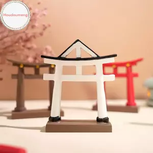 Houdou Thu Nhỏ Torii Cổng Nhật Bản Thần Đền Vườn Đồ trang trí Kiến Trúc Châu Á Cây Cảnh Thiền Vườn Trang Trí Bể Cá Trang Trí Trung Quốc VN