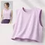 YICA Slim Fit Yoga Top, Áo chạy bộ thể dục nữ thân thiện với da thoáng khí, Cổ tròn khô nhanh mềm mại thoải mái thể thao hàng đầu mùa hè