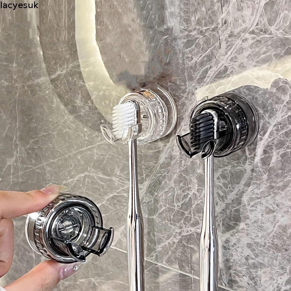 Giá đỡ bàn chải đánh răng điện LACYES, Móc lưu trữ bàn chải đánh răng treo tường có thể tháo rời, Móc cắm có thể tái sử dụng không lỗ bằng nhựa tiện lợi cho gia đình