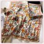 JRP Họa Tiết Hoa Lụa Satin Vuông Khăn 70x70cm Quấn Đầu Cho Nữ Văn Phòng Ngày Lễ Du Lịch JRP