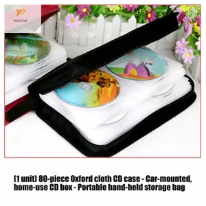 PPY 80 Dung Tích Vải Oxford Đĩa Bảo Quản Di Động Cầm Tay Tổ Chức Hộp Đựng Cho Nhạc Và Đĩa Đĩa Túi