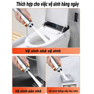 Vòi sen tăng áp inox 304 lọc nước cầm tay 3 chế độ phun nóng lạnh chống cặn dễ lắp sáng bóng