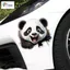 Miếng dán xe hơi hình gấu trúc dễ thương, 3D sáng tạo cho thân cửa, bảo vệ vết xước hiệu quả.