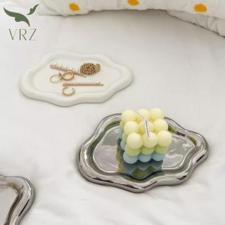 VRZ Đơn Giản Trang Sức Khay Bảo Quản Sáng Tạo Hình Đám Mây Mạ Điện Bông Tai Trang Sức Vòng Màn Hình Đĩa Để Bàn Cho Nữ HOT