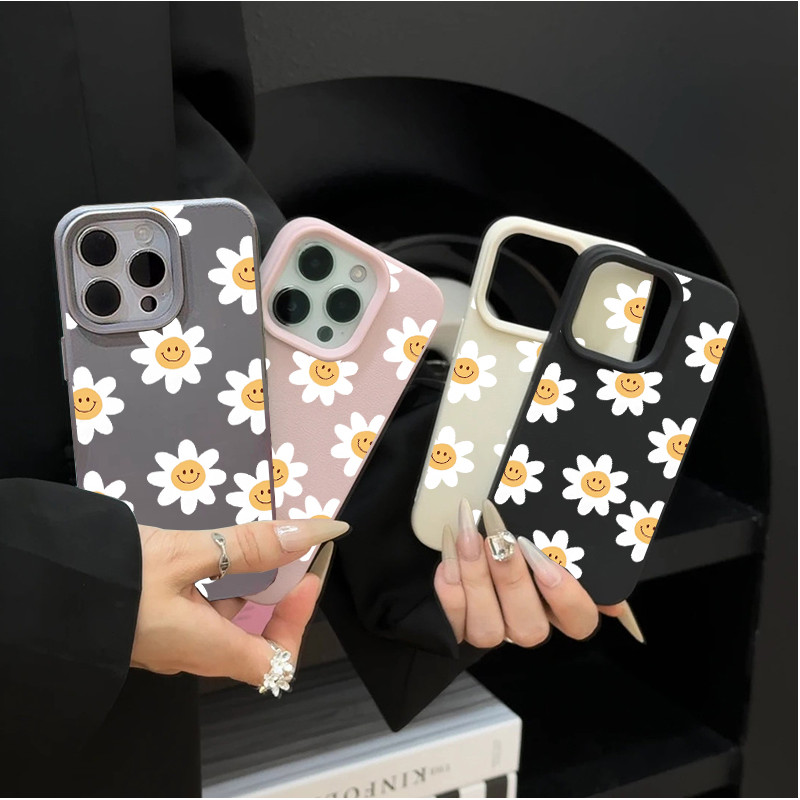 INS Hoa Hướng Dương Ốp Lưng Điện Thoại Motorola MOTO Edge 50 60 70 Pro Fusion STYLUS G85 G84 G75 G05 G34 G15 G35 G54 Vỏ Họa Tiết Louche Thời Trang Silicon Matte INS Vỏ Màu Kẹo