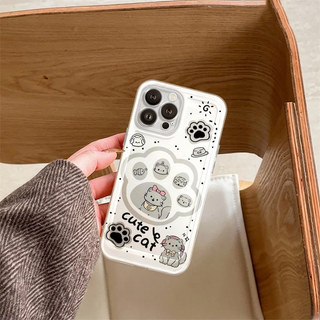 Ốp Lưng Mèo trong suốt rỗng ruộtiPhone 11 12 13 14 15 16 Pro X XR XS Max 7Plus 8Plus trong suốtbạch Suốt-GD
