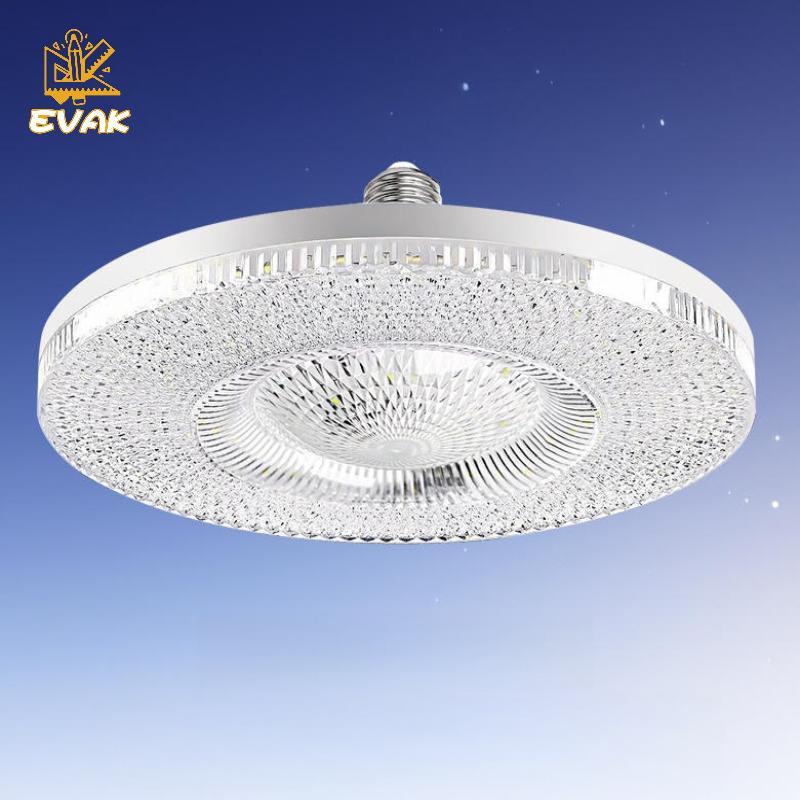 Alittlesetrtu 1 Chiếc Đèn Trần LED Pha Lê UFO, E27 Bóng Đèn Chùm Bảo Vệ Mắt Siêu Sáng VN