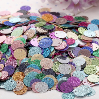 Phụ kiện trang sức handmade kim sa lấp lánh ngọc trai 6mm lỗ bên, bột lấp lánh 10g AMKG
