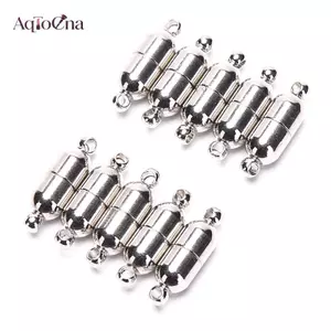 AqToCna 10 chiếc 6x18mm Kẹp từ tính để làm đồ trang sức Vòng tay Nelace DIY Phụ kiện AqToCna