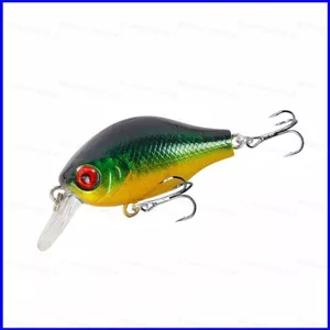 SQ3 5 Cái Crankbait Mồi Câu Cá Cứng Nước Ngọt Nước Mặn Bass Cá Hồi Walleye Câu Cá Accessorie QS3