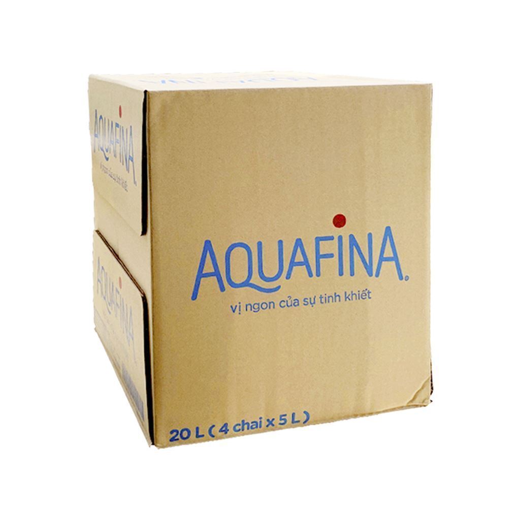 Thùng 4 bình nước tinh khiết Aquafina 5 lít