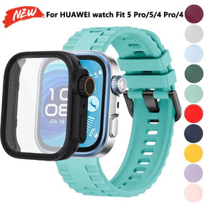 Dây đeo silicon + đổi sang Ultra cho đồng hồ Huawei Fit 5 / Fit 5 Pro vỏ vòng tay lốp xe đạp cho dây đeo Huawei Fit 4 / Fit 4 Pro