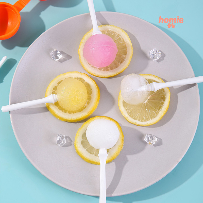 ✨Homie✨Mới kem kẹo mút khúc côn cầu trên băng khuôn silicone DIY nhà kem đông lạnh khuôn bóng