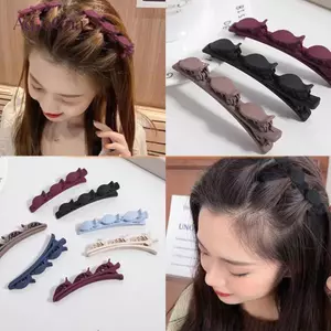 AqToCna Thời Trang Nổ Kẹp Tóc Nữ Mũ Dễ Thương Thanh Lịch Bím Tóc Nổ Kẹp Tóc Barrettes Phụ Kiện Tóc Thời Trang AqToCna