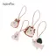 AqToCna Động Vật Dễ Thương Mặt Dây Chuyền Handmade Móc Chìa Khóa Túi Trang Trí Quyến Rũ Voi Thỏ Dây Đồ Chơi AqToCna