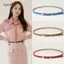 AqToCna 1Pc 105CM 11 Màu Kẹo Thời Trang Nữ Dây Da Trang Trí Skinny Mỏng Đầm Thắt Lưng Thắt Lưng Dây Thắt Lưng AqToCna