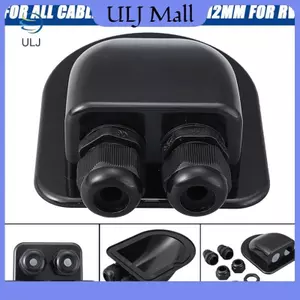 ULJ Dây Đôi Nhập Gland Hộp Năng Lượng Mặt Trời Mái Dây Nhập Gland Hộp Cáp Motorhome Lỗ RV Du Thuyền Phụ Kiện Xe Hơi Mới.