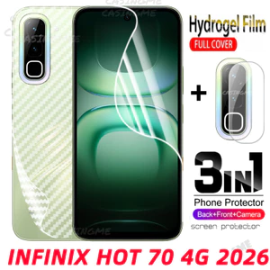 Infinix Hot 70 4G 2026 Mặt Trước Full Cover Hydrogel Film Cho Infinix HOT 70 Hot70 70i InfinixHot70 i Pro Plus + 4G 5G Không Kính Cường Lực Camera Bảo Vệ Màn Hình
