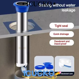 ICUCKO Vòi Sen Thoát Nước Sàn, Ngăn Chặn Chảy Ngược Chống Mùi Bồn Rửa Lọc, Nước Sâu Bền Kín Dectable Thép Không Gỉ Thoát Nước Nhanh Sàn Đồ Dùng Phòng Tắm