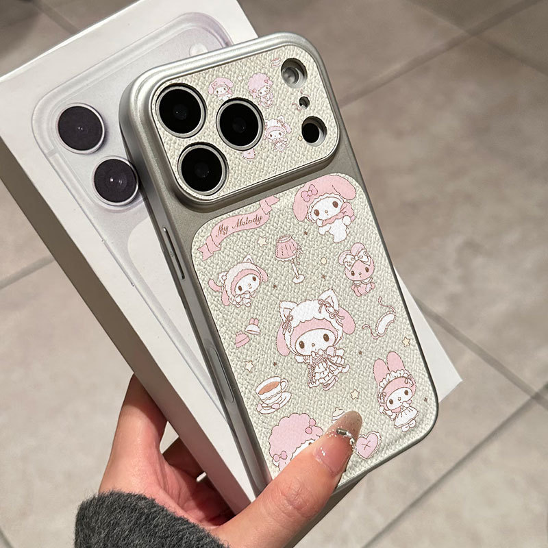 Ốp lưng iPhone Mạ họa tiết da Họa tiết giai điệu iP 17 16 15 14 13 12 11 Pro Max Plus Max
