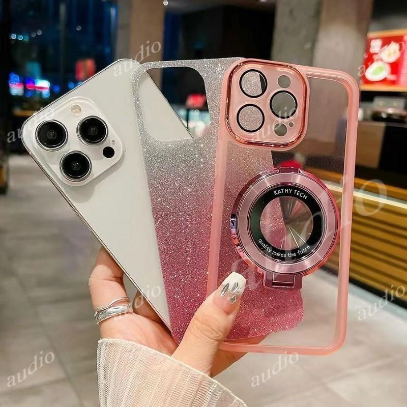 Realme P4 Lite 5G 4G Họa Tiết CD Lấp Lánh Giá Đỡ Từ Tính Ốp Lưng Điện Thoại Realme P4 Lite Power P4x P4Lite RealmeP4 Lite 5G Full Camera Bảo Vệ Phim Lấp Lánh Vỏ Điện Thoại Có Giá Đỡ