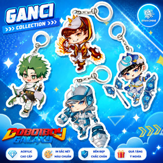 Keychain Acrylic Anime Boboiboy Tahap 3 - Beliung, Nova, Blizzard, Rimba Ganci Anime Akrilik - Beliung