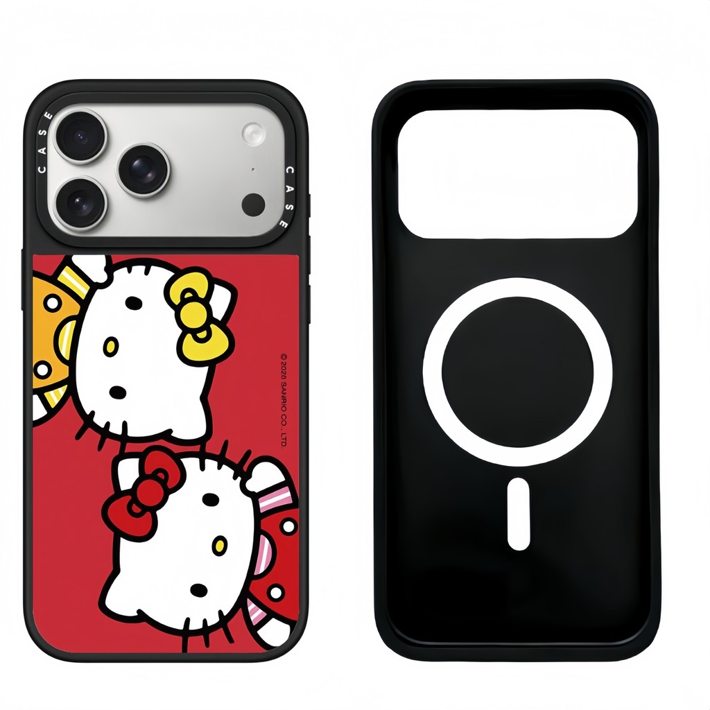 Ốp điện thoại mặt gương mèo cà chua từ tính cho iPhone 17 Pro Max 16 ProMax 15 14Plus 13 12 11 Vỏ điện thoại chống rung