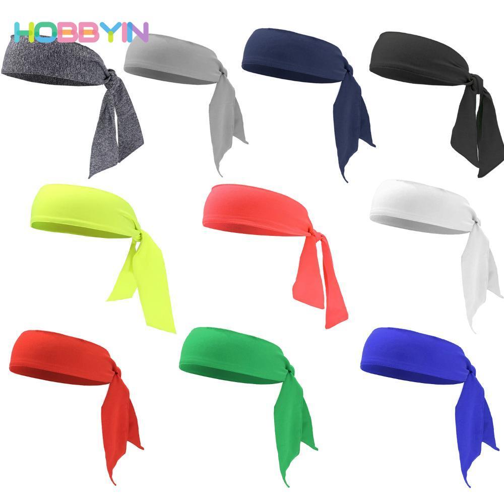 HOBBYIN Thể Thao Mồ Hôi Đầu Unisex Chất Lượng Cao 10 Màu Chạy Bộ Thể Thao Sweatband