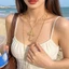 Vòng cổ Edgy Gothic Y2K cho bữa tiệc lễ hội âm nhạc | Mặt dây chuyền kim sa hình trái tim xếp chồng ba lớp Hợp kim kẽm có thể điều chỉnh / Giao hàng miễn phí