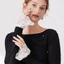 PYCOU Còng Có Thể Tháo Rời, Ruffles Xếp Ly Ren Tay Giả Vòng Tay, Voan Đa Năng Tay Trắng Vòng Tay Giả Tay Áo loe Đảng Cosplay