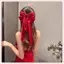 JRP Thanh Lịch Màu Đỏ Streamer Nơ Lớn Ruy Băng Tóc Cho Nữ Thời Trang Đơn Giản Chắc Chắn Satin Đuôi Ngựa Nơ Kẹp Tóc Bé Gái Phụ Kiện Tóc JRP