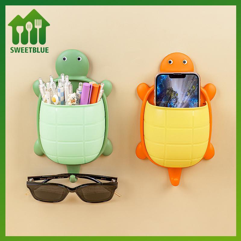 SWEET 1PC Giá đỡ bàn chải đánh răng dễ thương Giá đỡ kem đánh răng treo tường Hình con rùa Giá đỡ dao cạo nhà tổ chức Lưu trữ phòng tắm Màu xanh lá cây n