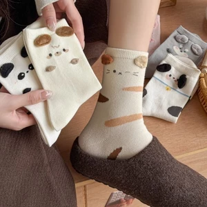 Tất cao cổ nữ cotton co giãn tốt hình tai thú siêu cute MUN STORE TTAI18