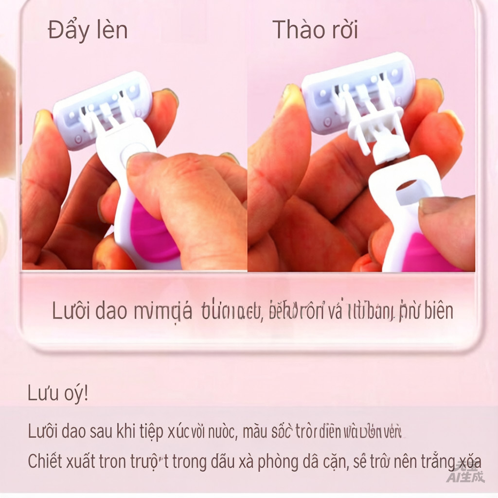 Máy cạo râu nách dành cho nữ-Safe No Scratch Flip Design-Có thể sử dụng toàn thân (Bao gồm cả khu vực Bikini)