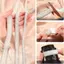 Nhãn dán kim cương giả pha lê PYCOU, Ruy băng kim cương ngọc trai tự dính, Kim cương giả nghệ thuật Thủ công DIY Crystal Gem Strip cho váy cưới DIY Trang trí quần áo
