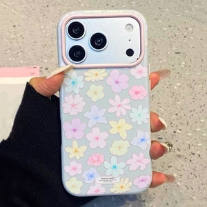 Ốp Điện Thoại Mềm Hoa Bóng Cho iPhone 17 Pro Max 16 Plus 15 14 13 12 11 Vỏ Bảo Vệ Chống Sốc