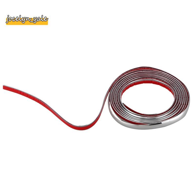 Lưới tản nhiệt ô tô màu bạc ngoại thất Chrome Tạo kiểu trang trí Moulding Trim Strip 12mm
