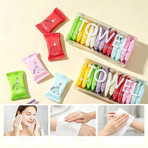 Khăn mặt nén dùng một lần thân thiện với du lịch Thân thiện với du lịch Khăn lau mặt ngoài trời di động