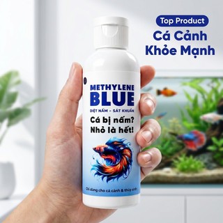 Xanh Methylene - Dung Dịch Chuyên Xử Lý Các Vấn Đề Ngoài Da Cho Cá Cảnh - Sát Khuẩn Giảm Stress