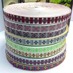 1.5cm Jacquard Ruy Băng DIY Handmade Quần Áo Ruy Băng Váy Áo Phụ Kiện Nhà Thành Phần Ruy Băng 6QEH