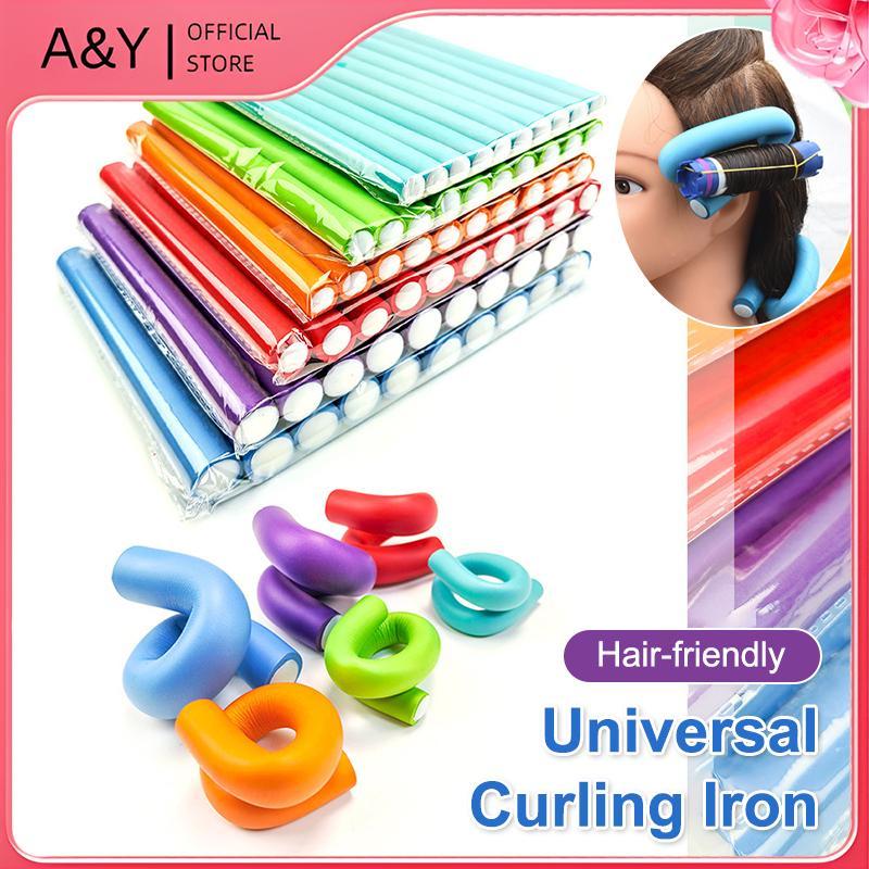 A & Y 10 Chiếc Thanh Uốn Tóc Linh Hoạt Máy Uốn Tóc Máy Làm Xốp Mềm Uốn Cong Xoắn Con Lăn Flexi Dụng Cụ Tạo Kiểu Không Con Lăn Nhiệt Nóng Perm Ironing Rod.