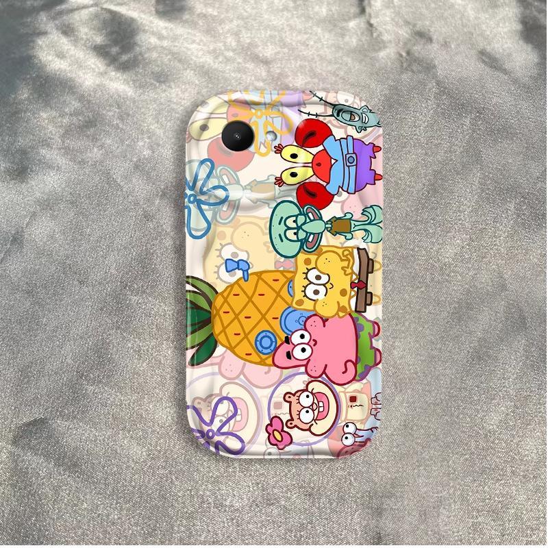 Thích hợp cho Realme C30 C30S Narzo 50i Prime 3D Thẩm mỹ TPU mềm SpongeBob SquarePants Vỏ điện thoại chống sốc