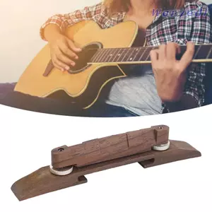 Cầu đàn guitar vòm WANYEDI, Cầu đàn guitar vòm màu gỗ, Gỗ hồng mộc cổ điển Cây đàn guitar cầu đàn guitar