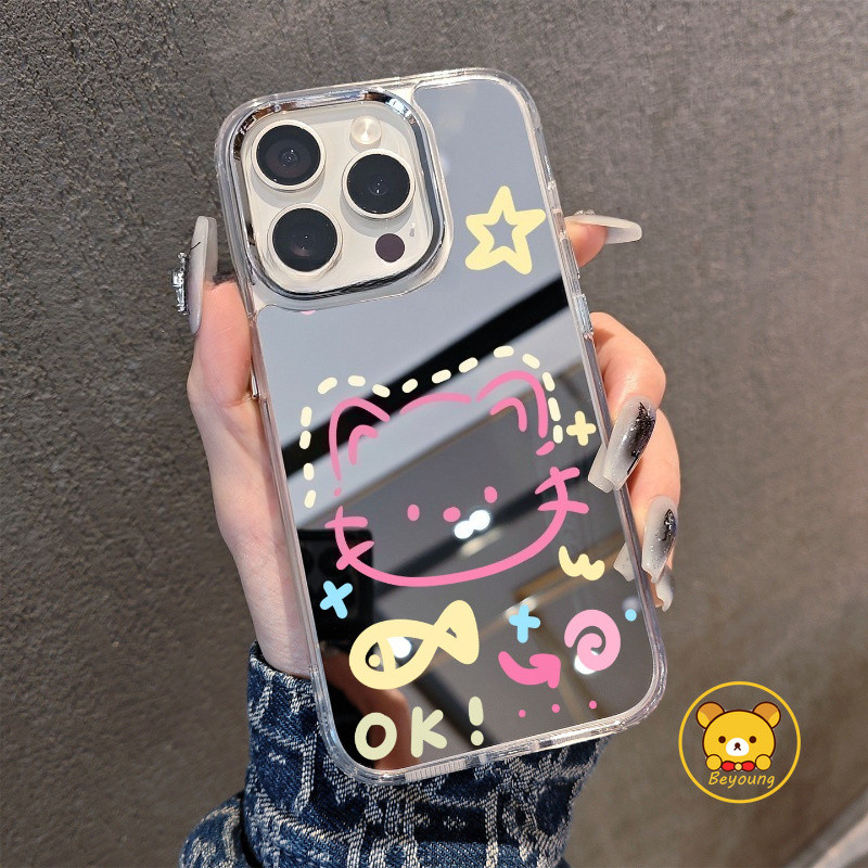 Ốp Điện Thoại Hình Chó Mèo Hoạt Hình Cho Huawei Pura 90 Pro Max 80 70 Pro Plus Ultra P60 P50 P40 Lite P30 Pro Vỏ Gương Chống Sốc Dễ Thương