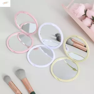 Gương trang điểm ZENZON, Gương cầm tay gấp di động, Gương bỏ túi dễ thương hai mặt Mini đơn giản dành cho nữ