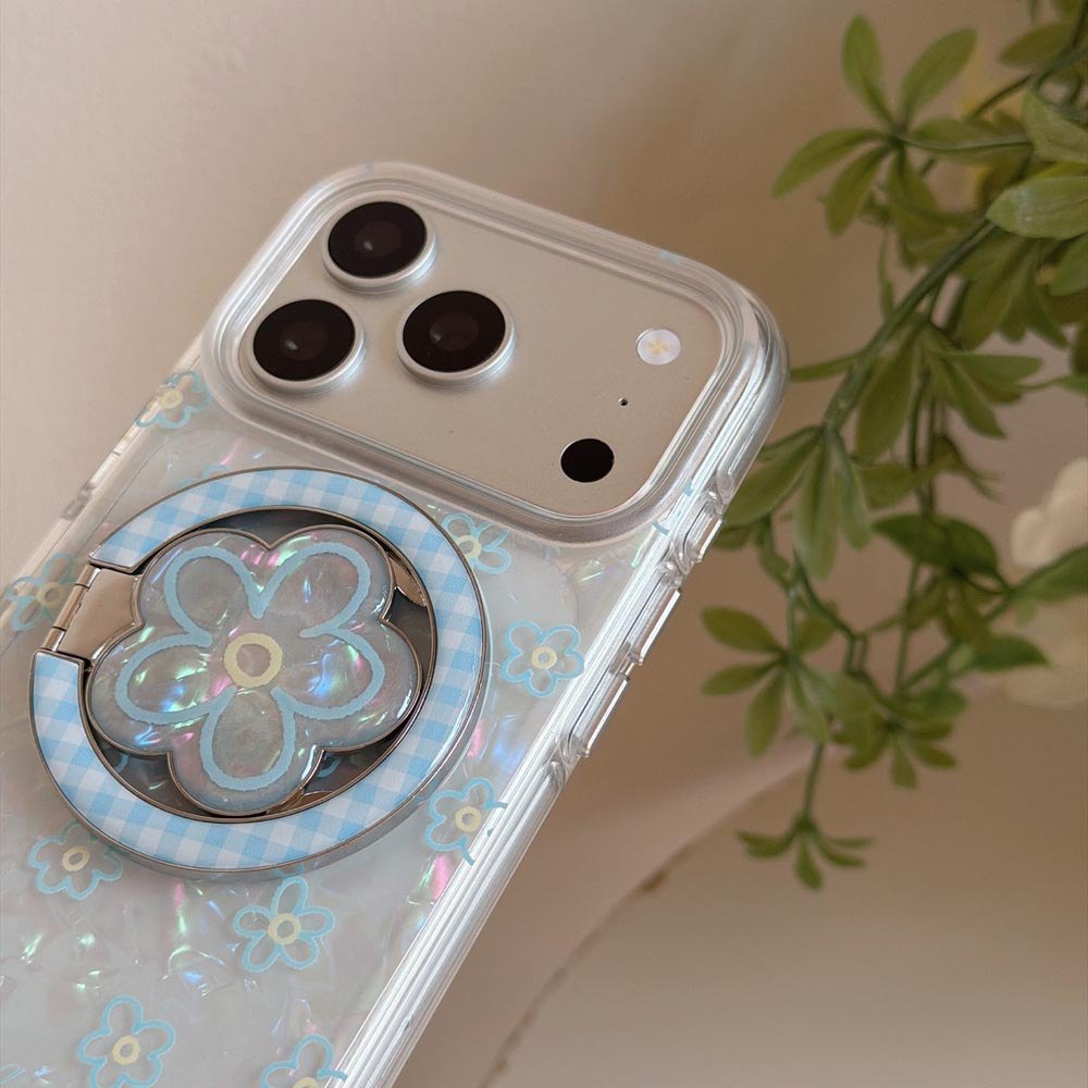 Ốp Lưng Cứng Tương Thích Với iPhone 13 14 14Pro 14ProMax 15 15Pro 15ProMax 16 16Pro 16ProMax 17 17Pro 17ProMax Ốp Nam Châm Họa Tiết Hoa Nhỏ