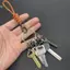 BeautifulHomeA 10cm Ô Dây Chống Trộm Và Chống Mất 8 Hình Móc Khóa Có Lo 8 Hình Lo Di Động Ngoài Trời Dây Treo Bule Dây Tay Bule VN